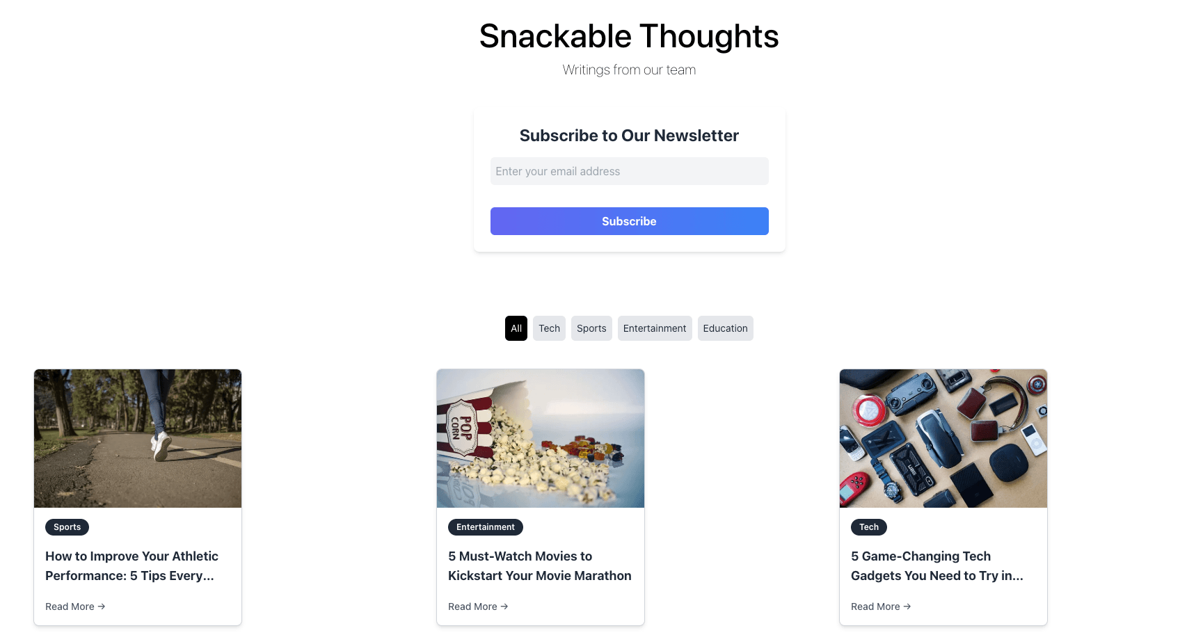 Snackable Thoughts